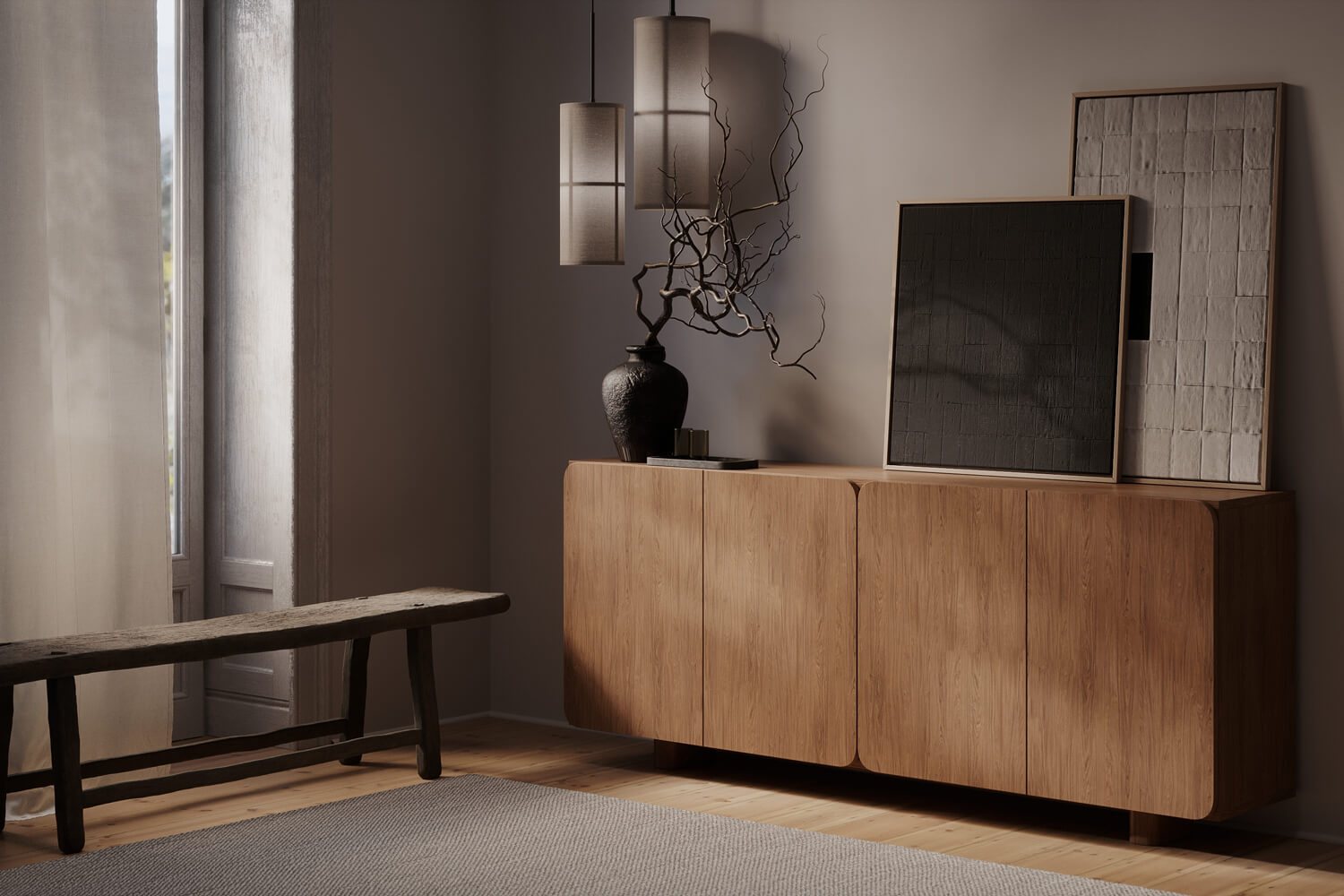 Elio Große Kommode – Casella-Eiche