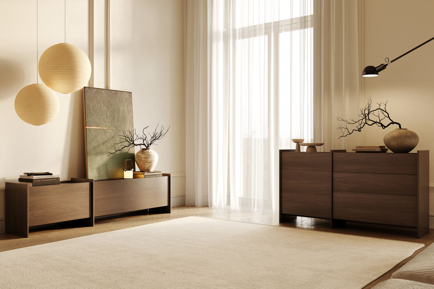 Clea kleine Kommode - Dunin Eiche