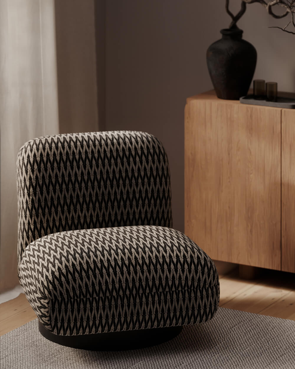 Graff-Sessel mit Drehfuß