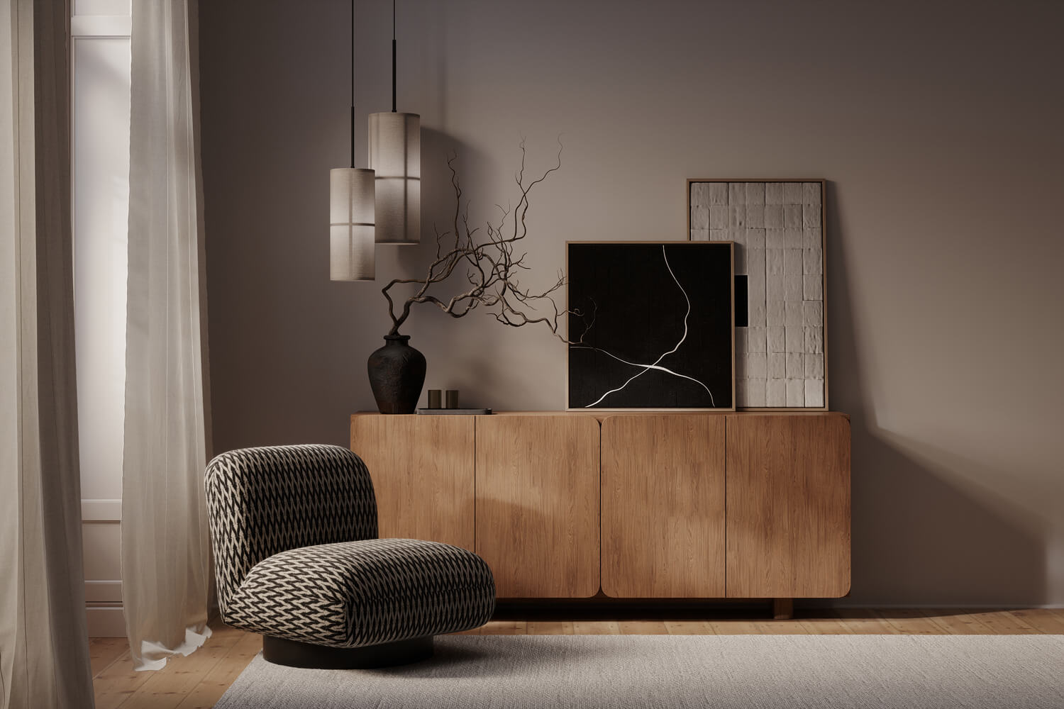 Graff-Sessel mit Drehfuß