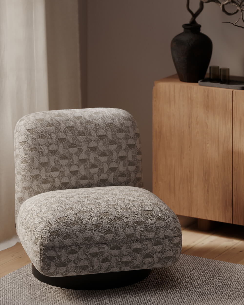 Onde Sessel mit Drehfuß