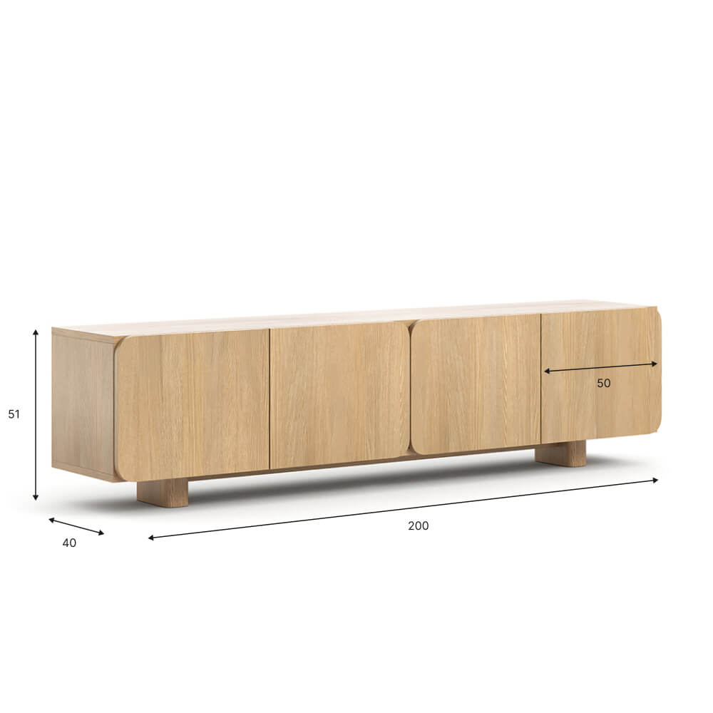 Elio TV-Schrank - Gaja Eiche