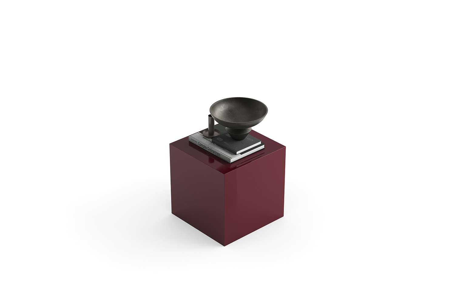 KOVU Beistelltisch - Burgunderrot