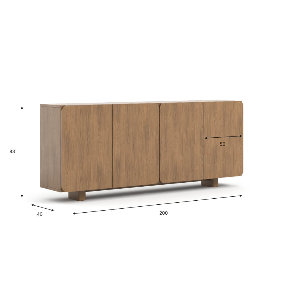 Elio Große Kommode – Casella-Eiche