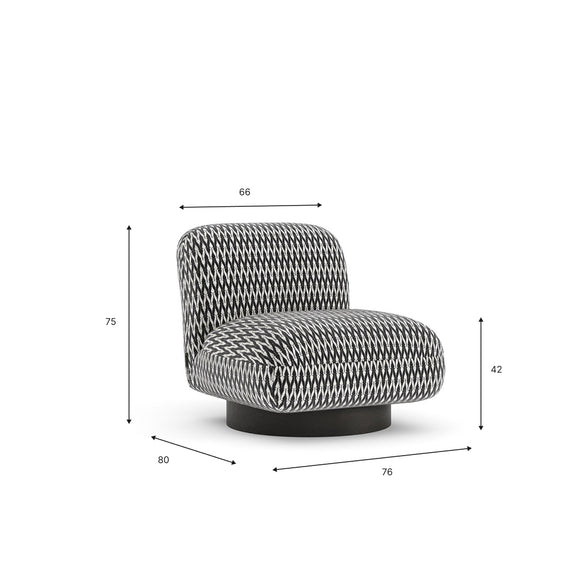 Graff-Sessel mit Drehfuß