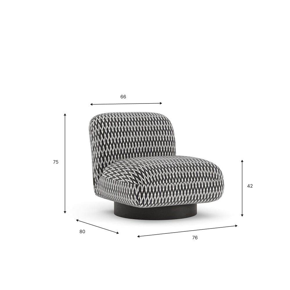 Graff-Sessel mit Drehfuß