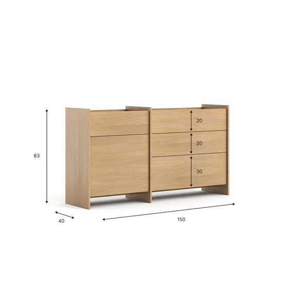 Clea Kleine Kommode - Gaja Eiche