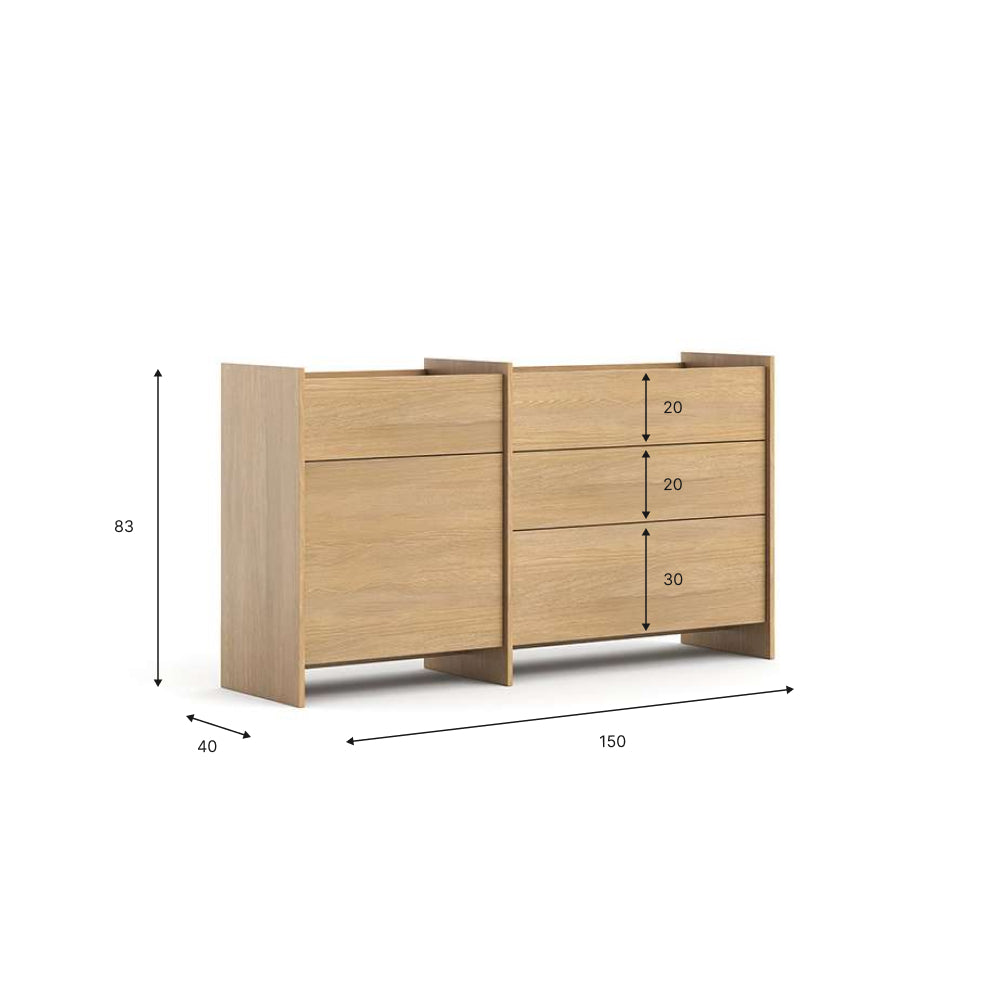 Clea Kleine Kommode - Gaja Eiche